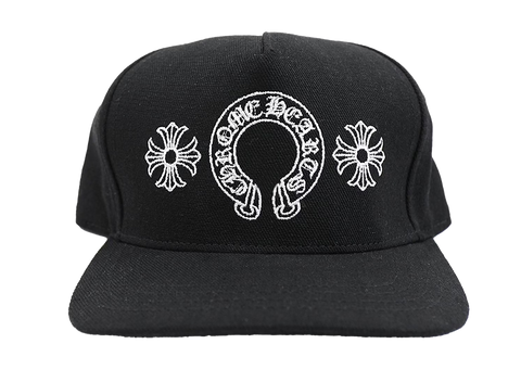 Chrome Hearts Horseshoe Denim Baseball Hat Black (Pre-Owned)