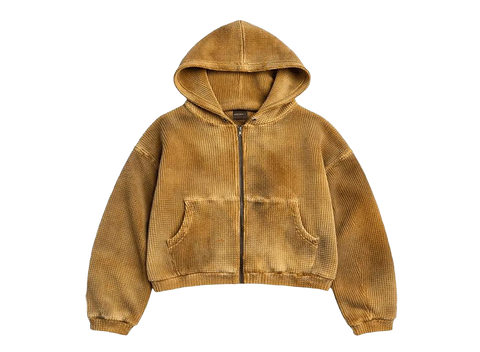 GV Gallery Rapsberry Hills Waffle Thermal Zip Up