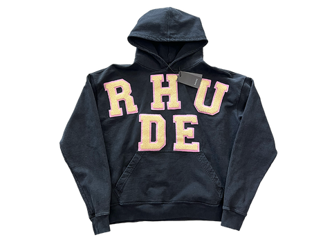 Rhude Varsity Logo Letters Cotton Hoodie (Pre-Owned)