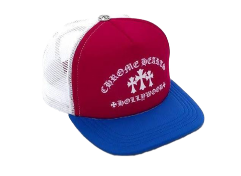 Chrome Hearts Red/White/Blue Trucker Hat