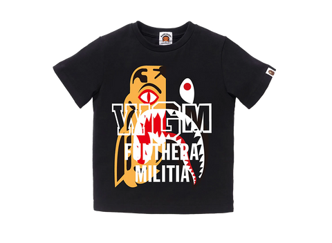 A Bathing Ape BAPE Tiger Shark Militia T-Shirt (Pre-Owned)