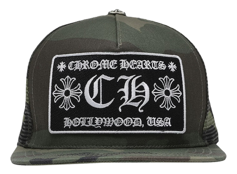 Chrome Hearts CH Hollywood Trucker Hat Camo (Pre-Owned)