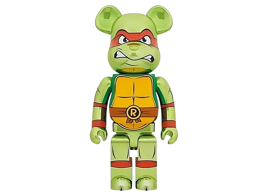 1000% Bearbrick Raphael Chrome (Teenage Mutant Ninja Turtles)