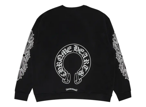 Chrome Hearts Horseshoe Logo Crewneck Sweatshirt Black (Pre-Owned)