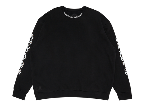 Chrome Hearts Neck Logo Crewneck Sweatshirt Black (Pre-Owned)