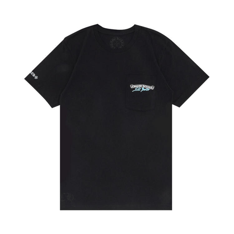 Chrome Hearts St. Barths Exclusive Blue Script T-Shirt Black (Pre-Owned)