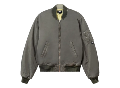 Stussy Dyed Nylon Bomber Olive (Pre-Owned)