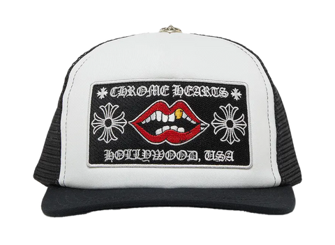 Chrome Hearts Hollywood Chomper Trucker Hat Black/White (Pre-Owned)