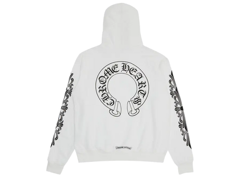 Chrome Hearts Horseshoe Floral Hoodie White (Pre-Owned)