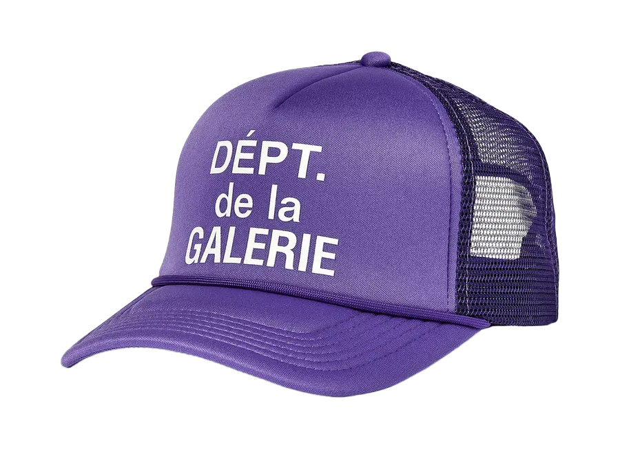 Gallery Dept. French Logo Trucker Hat Flo Purple (Lightly Worn)