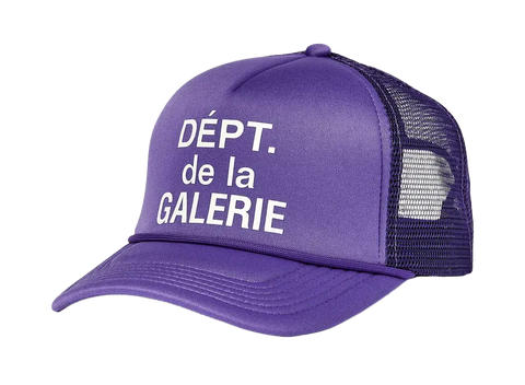 Gallery Dept. French Logo Trucker Hat Flo Purple (Lightly Worn)