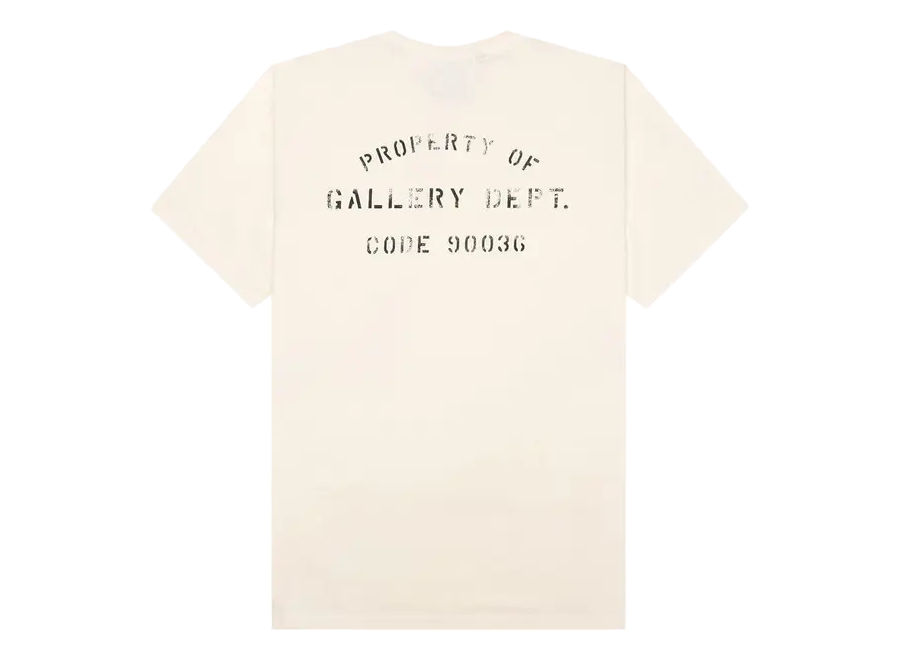 Gallery Dept. Property Of Stencil Tee Tee Natural