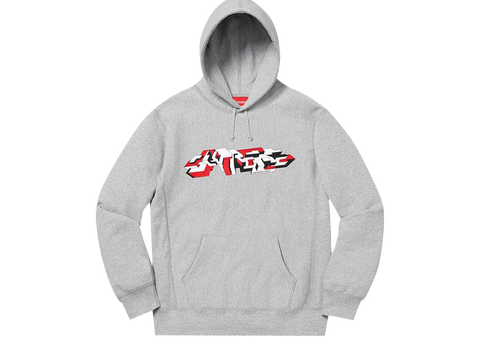 Supreme Delta Logo Hooded Sweatshirt Heather Grey (Pre-Owned)