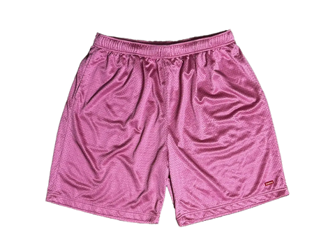 Supreme Small Logo Mesh Shorts Pink
