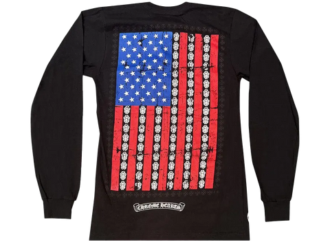 Chrome Hearts USA Flag Long-Sleeve Black (Pre-Owned)