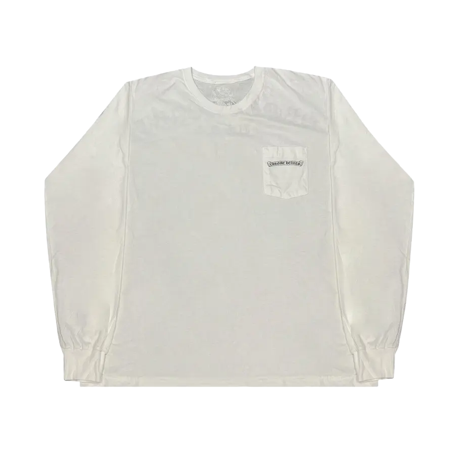 Chrome Hearts Scroll Longsleeve Scroll USA Pocket Tee