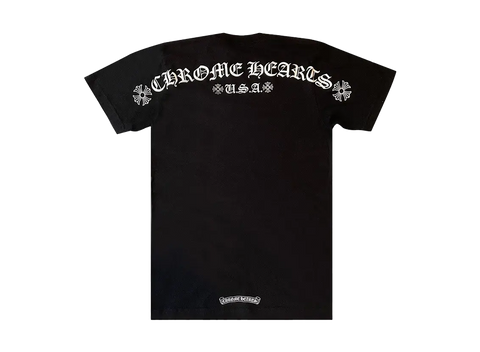 Chrome Hearts Scroll Logo Pocket Tee Black (Pre-Owned)