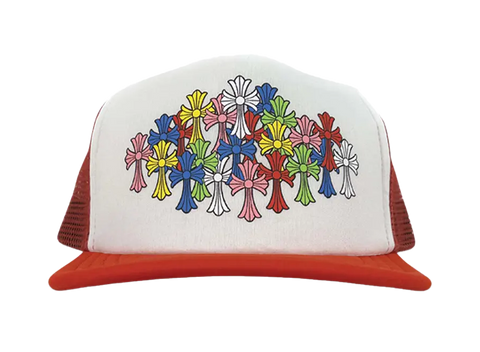 Chrome Hearts Multi Cross Trucker Hat Red/White (Pre-Owned)