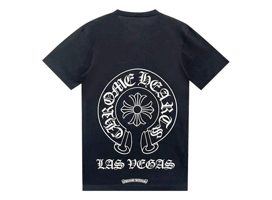 Chrome Hearts Las Vegas Horseshoe Pocket Tee Black (Pre-Owned)