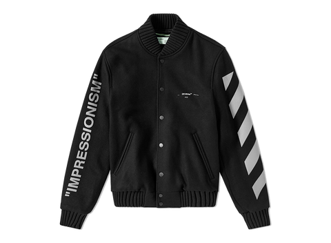 Off-White Green Man Impressionism Bomber Jacket (Pre-Owned)