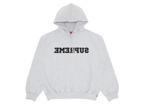 Supreme Reverse Hooded Sweatshirt Heather Grey (Pre-Owned)