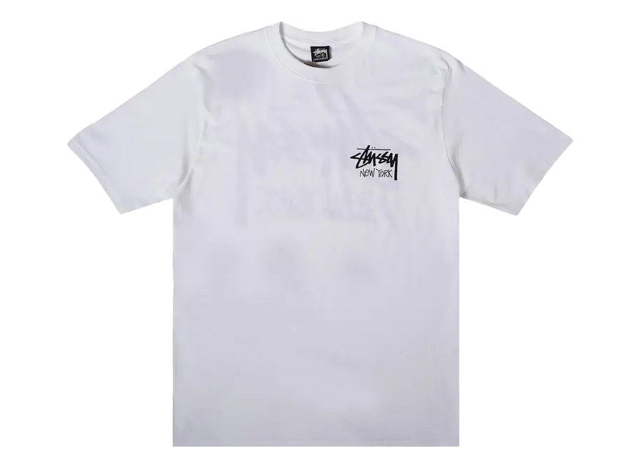 Stussy Stock New York Logo Print Tee White (Pre-Owned)