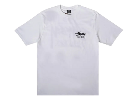 Stussy Stock New York Logo Print Tee White (Pre-Owned)
