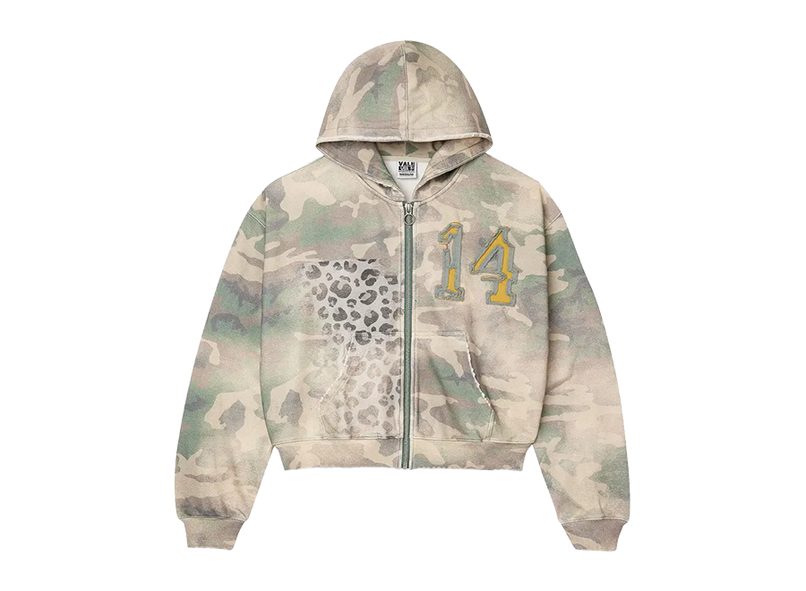 Vale Forever Cheetah Camo Zip Up