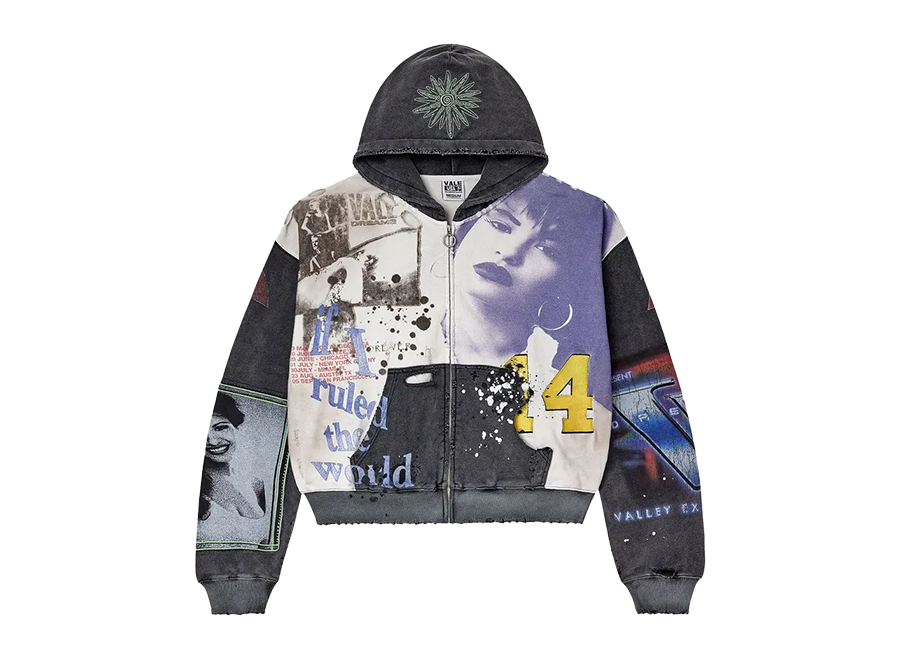 Vale Forever Noise Zip Up Dark Graphic