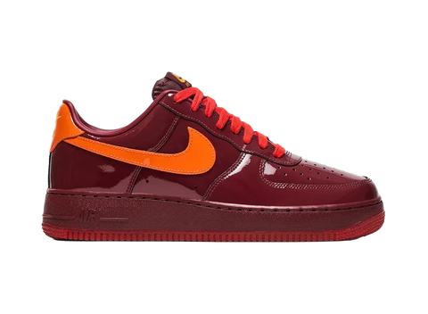 Nike Air Force 1 Low Patent Leather Team Red Safety Orange