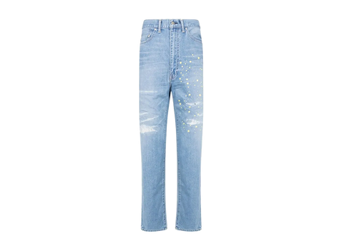 A BATHING APE® x Kid Cudi Damaged Denim Straight-Leg Jeans