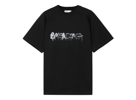 Balenciaga Slime Logo Oversized T-Shirt Black (Pre-Owned)
