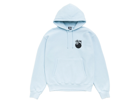 Stussy 8 Ball Hoodie Garment Dyed Baby Blue (Pre-Owned)