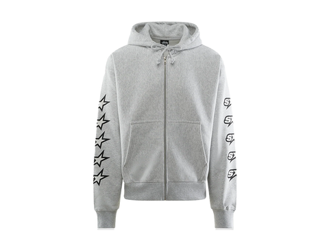 Stussy Speedway Zip Up Hoodie Grey (Pre-Owned)