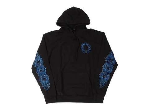 Chrome Hearts Blue Glitter Floral Hoodie (Friends & Family) (Pre-Owned)