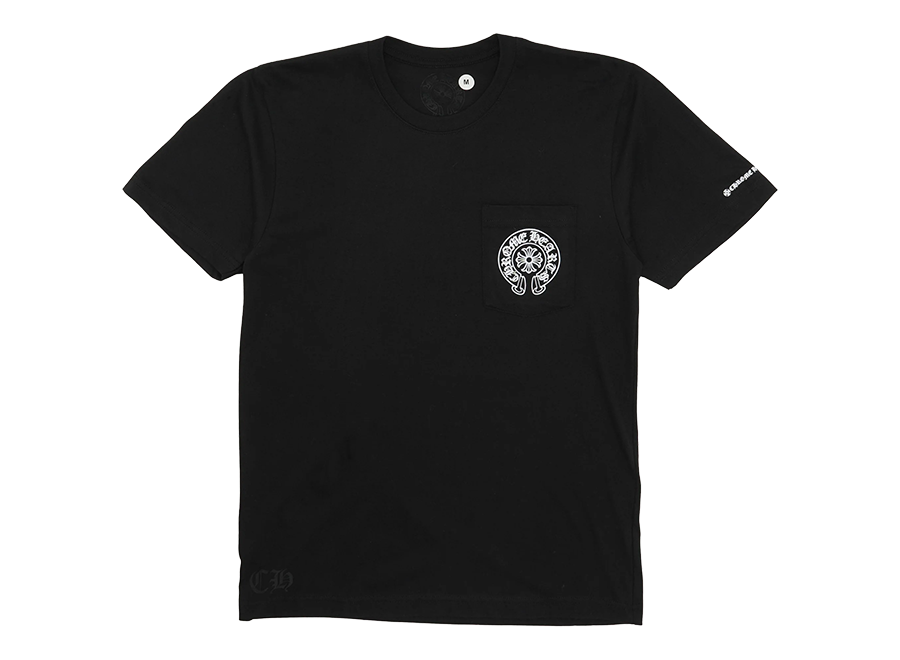 Chrome Hearts Horseshoe Logo Pocket T-Bar T-Shirt Black (Pre-Owned)