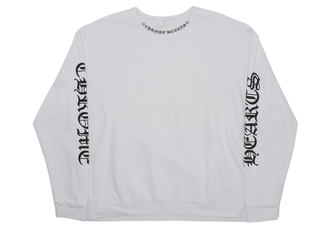 Chrome Hearts Neck Logo Crewneck White (Pre-Owned)