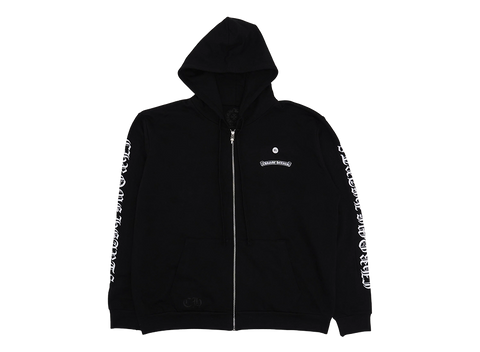 Chrome Hearts Spellout Scroll Zip Up Hoodie (Pre-Owned)