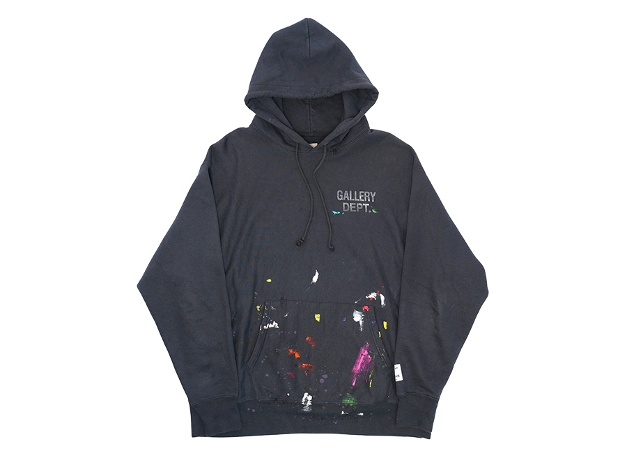 Gallery Dept. Paint Splatter Logo Hoodie (Pre-Owned)