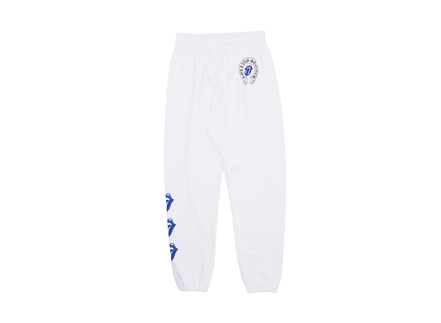 Chrome Hearts Rolling Stones Sweatpants White