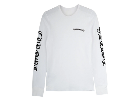 Chrome Hearts Scroll Logo L/S T-Shirt White (Pre-Owned)