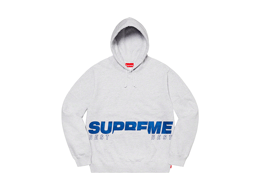 Supreme Best Hooded Sweatshirt Grey