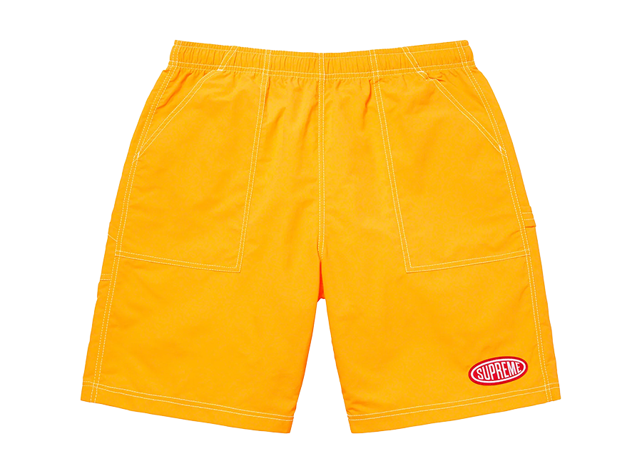 Supreme Nylon Painter Shorts Yellow