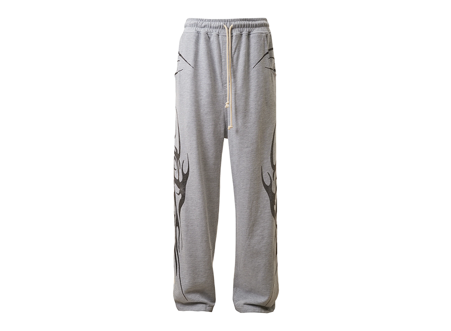 Hellstar Tribal Flame Sweatpants Grey