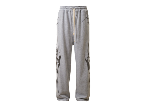 Hellstar Tribal Flame Sweatpants Grey