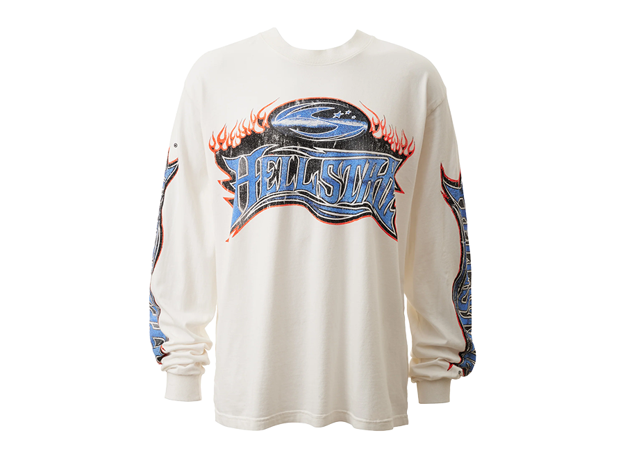 Hellstar Moto Longsleeve White (Pre-Owned)