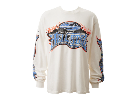 Hellstar Moto Longsleeve White (Pre-Owned)