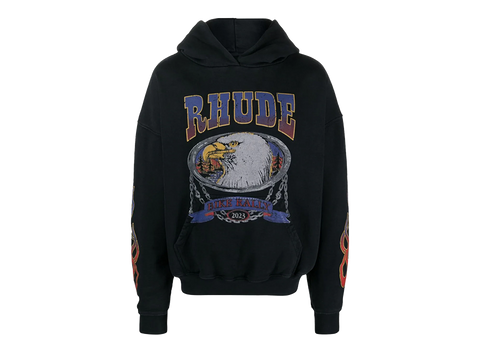 Rhude Screaming Eagle Hoodie Black (Pre-Owned)