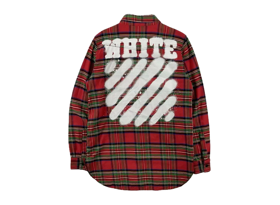 Off-White Diagonal Spray Paint Flannel (Pre-Owned)