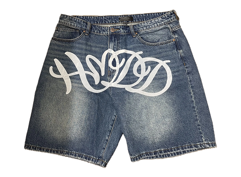 HMDD Caligraphy Jean Shorts
